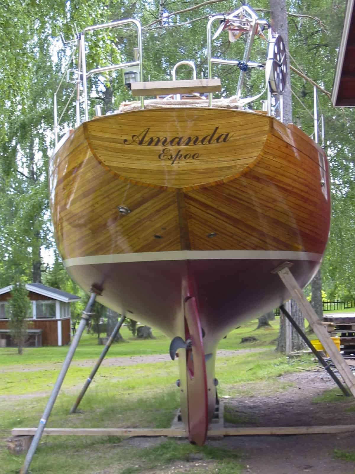 Classic design wooden yacht -4