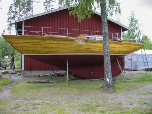 Classic design wooden yacht -5